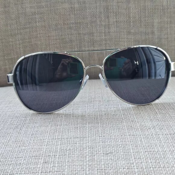 Liz Claiborne Women Sunglasses Silver Tone Frame Eyewear 61[]14 125 Sun Shades - Picture 2 of 12